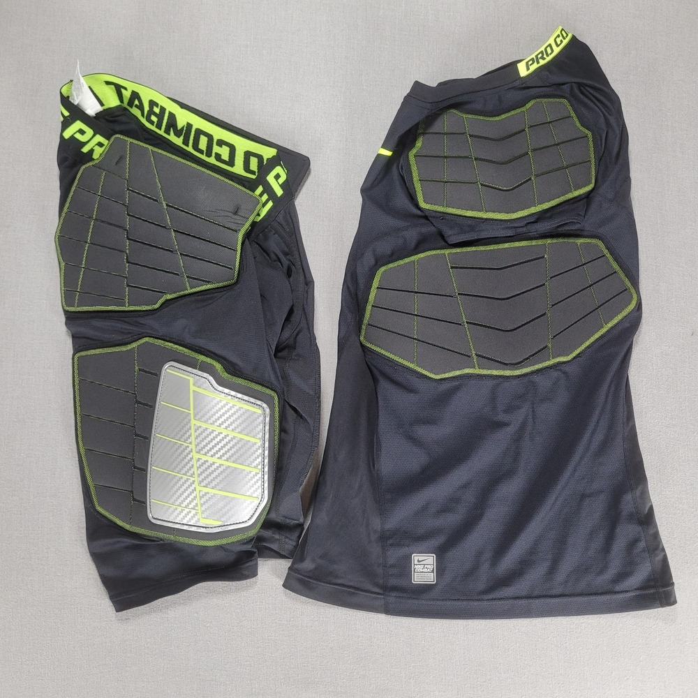 Nike Pro Combat Mens Large Padded Football Shorts And Shirt Lot Combo